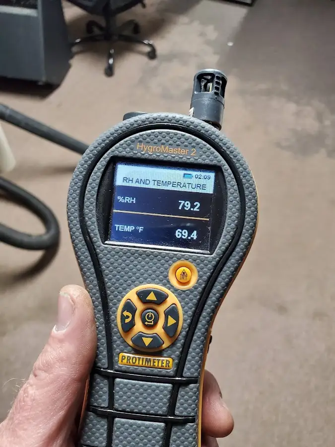 Moisture meter humidity assessment for Mold Remediation & Removal in Benson