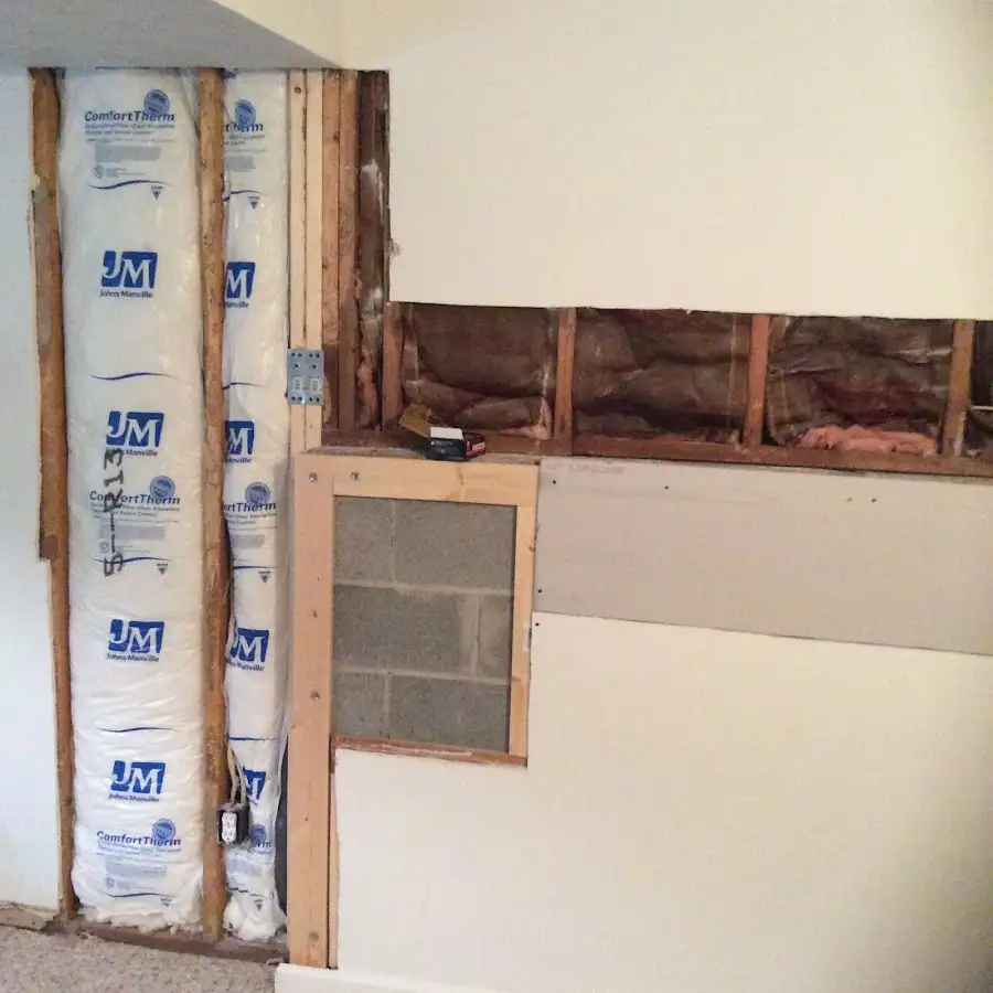 Wall insulation replacement during Contents Cleaning & Restoration in Benson